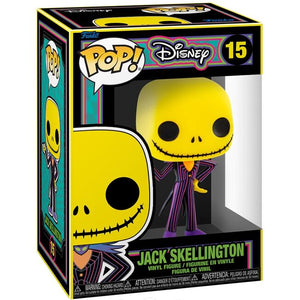 Pop Disney The Nightmare Before Christmas 3.75 Inch Action Figure - Black Light Jack Skellington #15