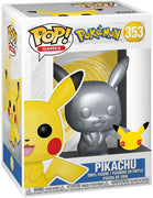 Pop Games Pokemon 3.75 Inch Action Figure - Silver Pikachu #353