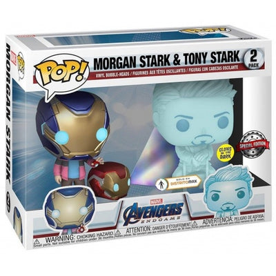 Pop Marvel Avengers Endgame 3.75 Inch Action Figure 2-Pack Exclusive - Morgan Stark & Tony Stark