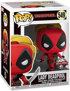 Pop Marvel 3.75 Inch Action Figure Deadpool - Lady Deadpool # 549 Exclusive