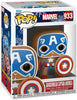 Pop Marvel 3.75 Inch Action Figure - Gingerbread Captain America #933
