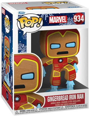 Pop Marvel 3.75 Inch Action Figure - Gingerbread Iron Man #934