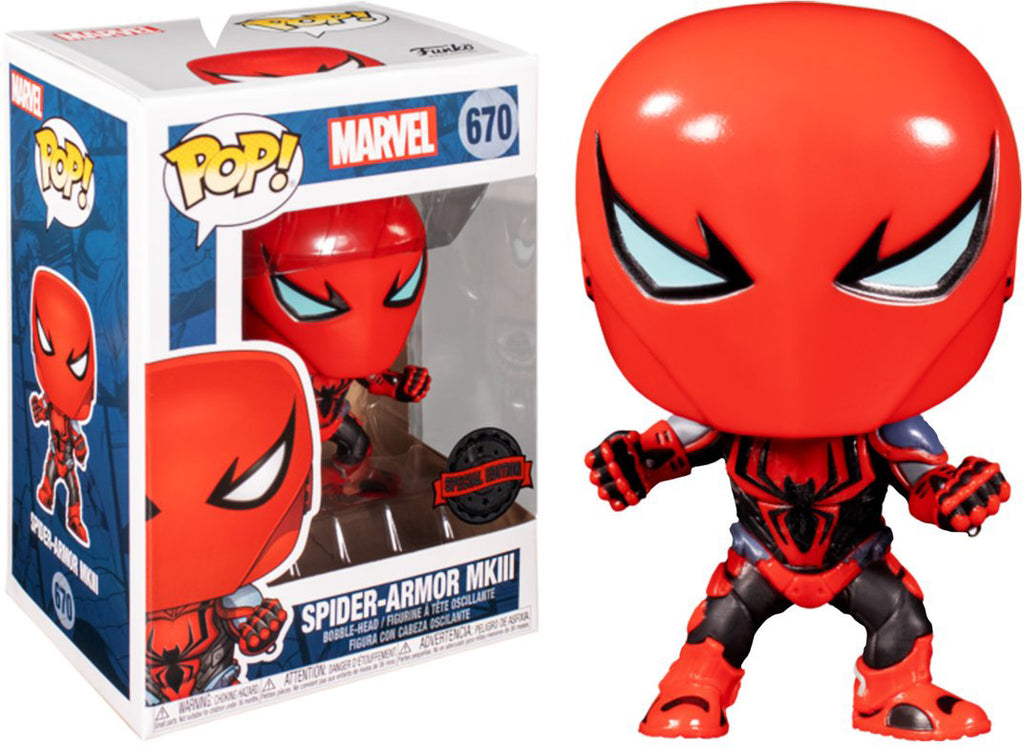 Pop Marvel Spider-Man 3.75 Inch Action Figure Exclusive - Spider-Armor