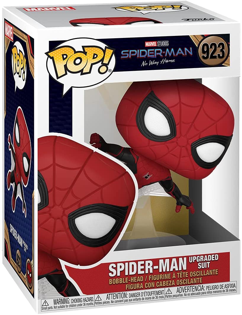 Pop Marvel Spider-Man No Way home 3.75 Inch Action Figure - Spider-Man Upgraded Suit #923