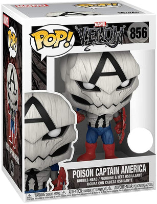 Pop Marvel Venom 3.75 Inch Action Figure Exclusive - Poison Captain America #856