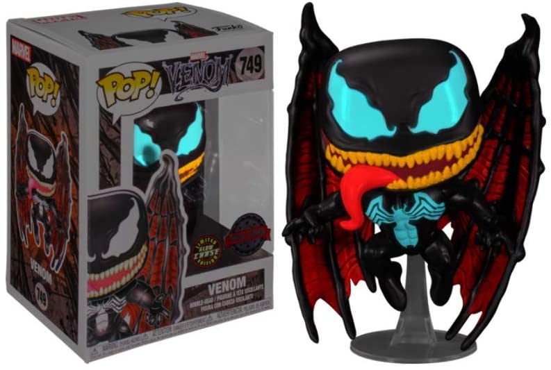 Pop Marvel Venom 3.75 Inch Action Figure Exclusive - Venom with Wings #749 Chase