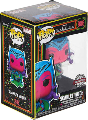 Pop Marvel Wanda Vision 3.75 Inch Action Figure Exclusive - Black Light Scarlet Witch #986