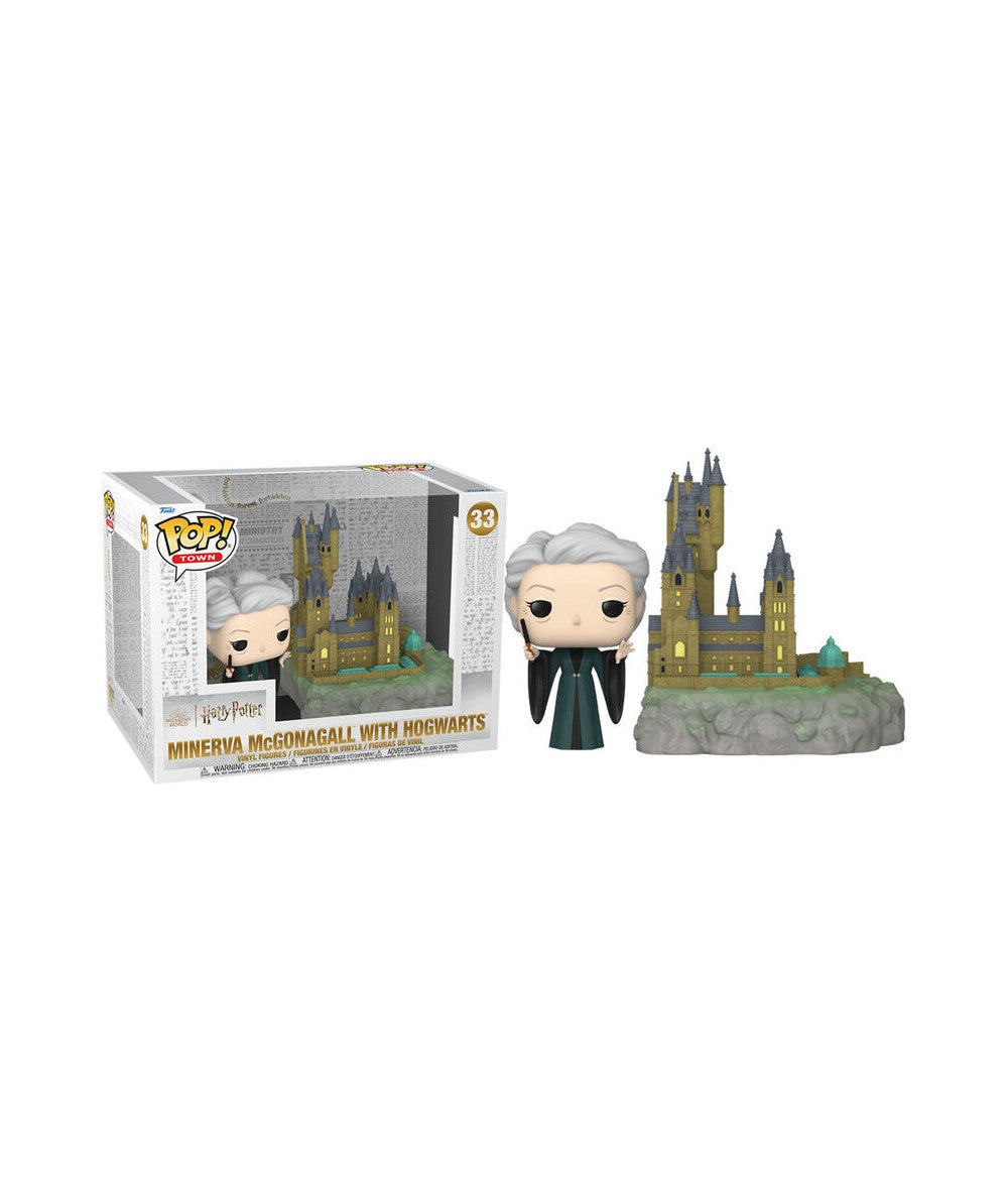 Pop Movies Harry Potter 3.75 Inch Action Figure Deluxe - Minerva McGonagall with Hogwarts #33