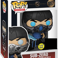 Pop Movies Mortal Kombat 3.75 Inch Action Figure Exclusive - Sub-Zero Glow In The Dark #1057