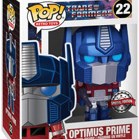 Pop Retro Toys Transformers 3.75 Inch Action Figure - Optimus Prime Metallic #22