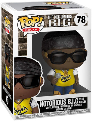 Pop Rocks The Notorious B.I.G. 3.75 Inch Action Figure - Notorious BIG With Jersey #78