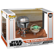 Pop Star Wars 3.75 Inch Figure The Mandalorian Movie Moment - Mandalorian & Child #390