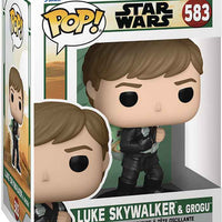 Pop Star Wars The Mandalorian 3.75 Inch Action Figure - Luke Skywalker & Grogu #583