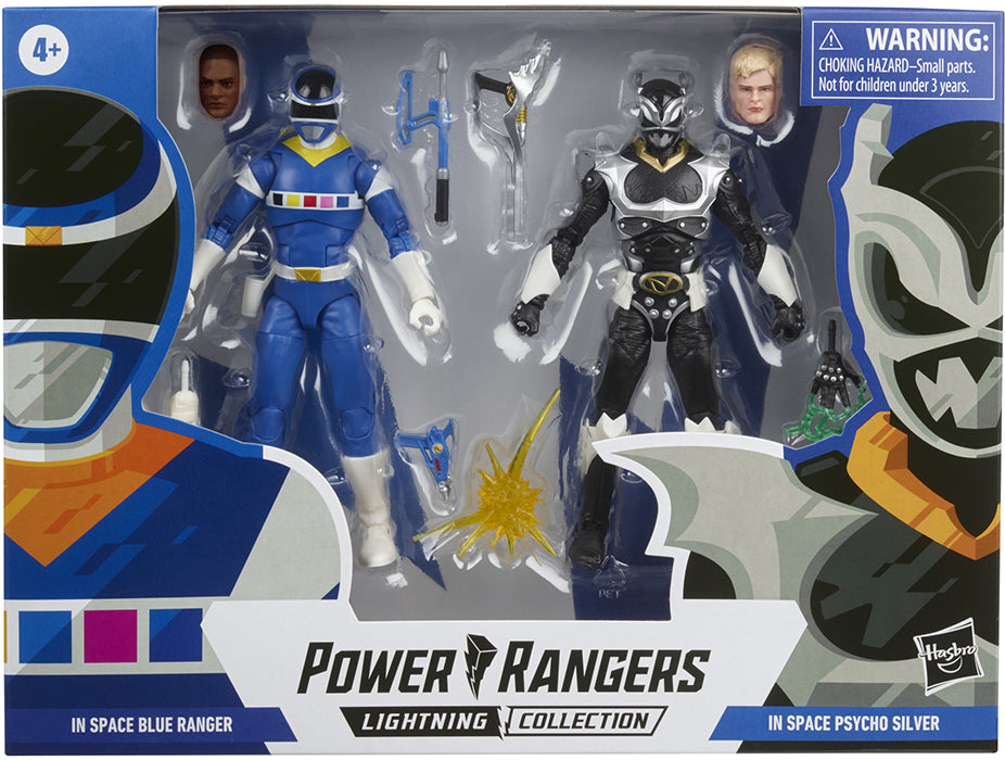 Power Rangers Lightning Collection 6 Inch Action Figure Battle Pack Wave 2 - Blue Ranger Vs. Silver Psycho Ranger