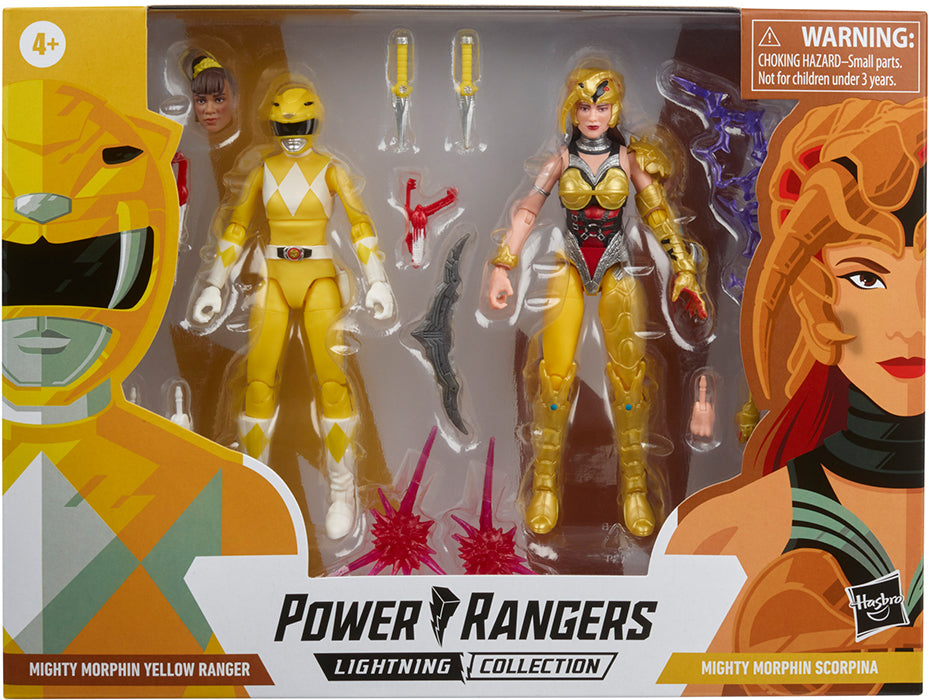 Power Rangers Lightning Collection 6 Inch Action Figure Battle Pack Wave 2 - Yellow Ranger Vs. Scorpina