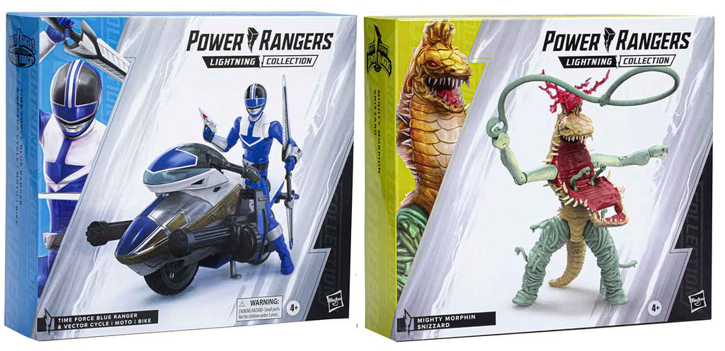Power Rangers Lightning Collection 6 Inch Action Figure Deluxe Wave 3 - Set of 2 (Snizzard - Time Force Blue Ranger)
