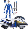 Power Rangers Lightning Collection 6 Inch Action Figure Deluxe Wave 3 - Time Force Blue Ranger with Vector Cycle
