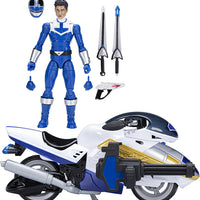 Power Rangers Lightning Collection 6 Inch Action Figure Deluxe Wave 3 - Time Force Blue Ranger with Vector Cycle