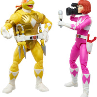 Power Rangers Teenage Mutant Ninja Turtles 6" Figure Lightning Collection 2-Pack - Morphed Michelangelo & April O’Neil