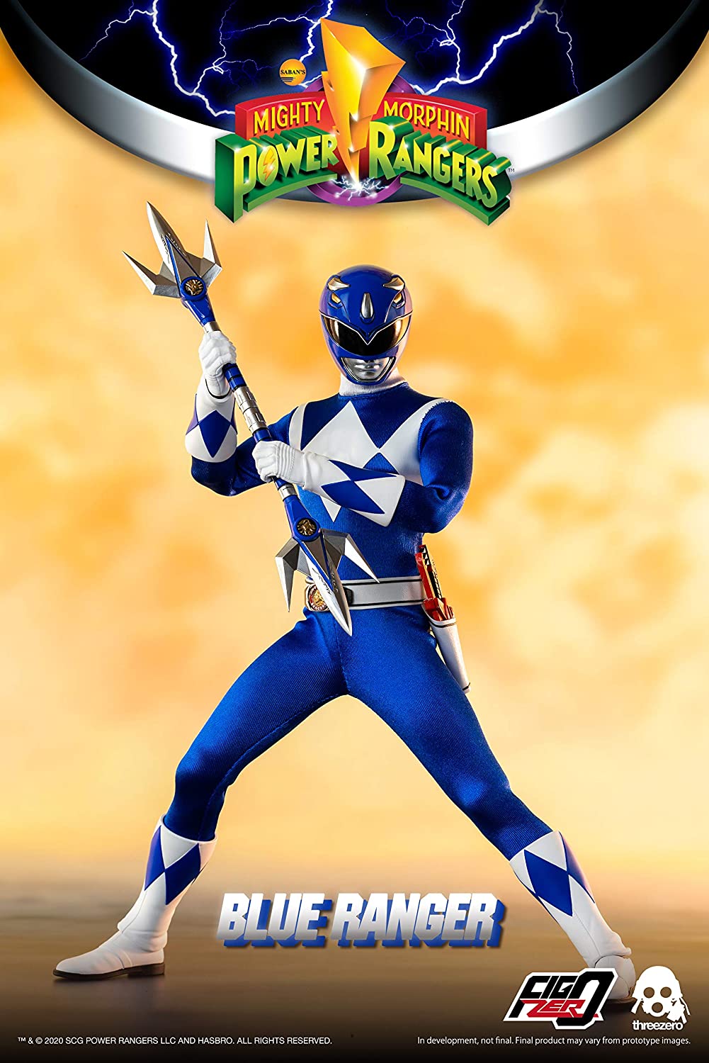 Power Rangers Mighty Morphin 12 Inch Action Figure 1/6 Scale - Blue Ranger