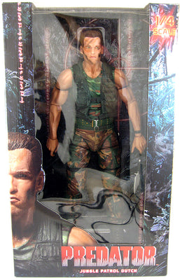 Predator 18 Inch Action Figure 1/4 Scale Series - Dutch (Non Mint Previously Opened Packaging)