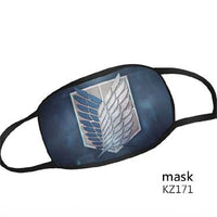Reusable Washable Face Mask Attack On Titan Adult Size Mask - Shield Logo