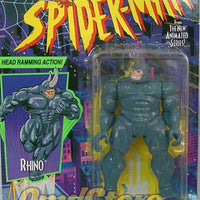 RHINO Head Ramming Action Spider-Man Animated Series Marvel Action Figure by Toy Biz