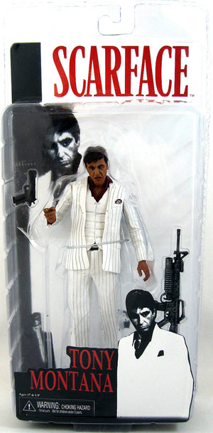 Scarface 7 Inch Action Figure Series 2 - Tony Montana White Suit