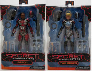 Secret Headquarters 7 Inch Action Figure - Set of 2 (Argon & The Guard)