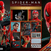 Spider-Man Far From Home 12 Inch Action Figure 1/6 Scale - Spider-Man (Integrated Suit) Deluxe Hot Toys 909813