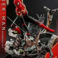 Spider-Man Far From Home 12 Inch Action Figure 1/6 Scale - Spider-Man (Integrated Suit) Deluxe Hot Toys 909813