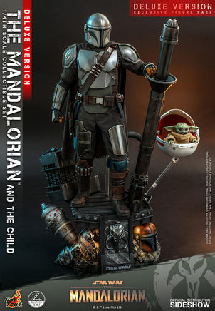 Star Wars The Mandalorian 18 Inch Action Figure 1/4 Scale Deluxe - The Mandalorian & The Child (Deluxe) Hot Toys 907266