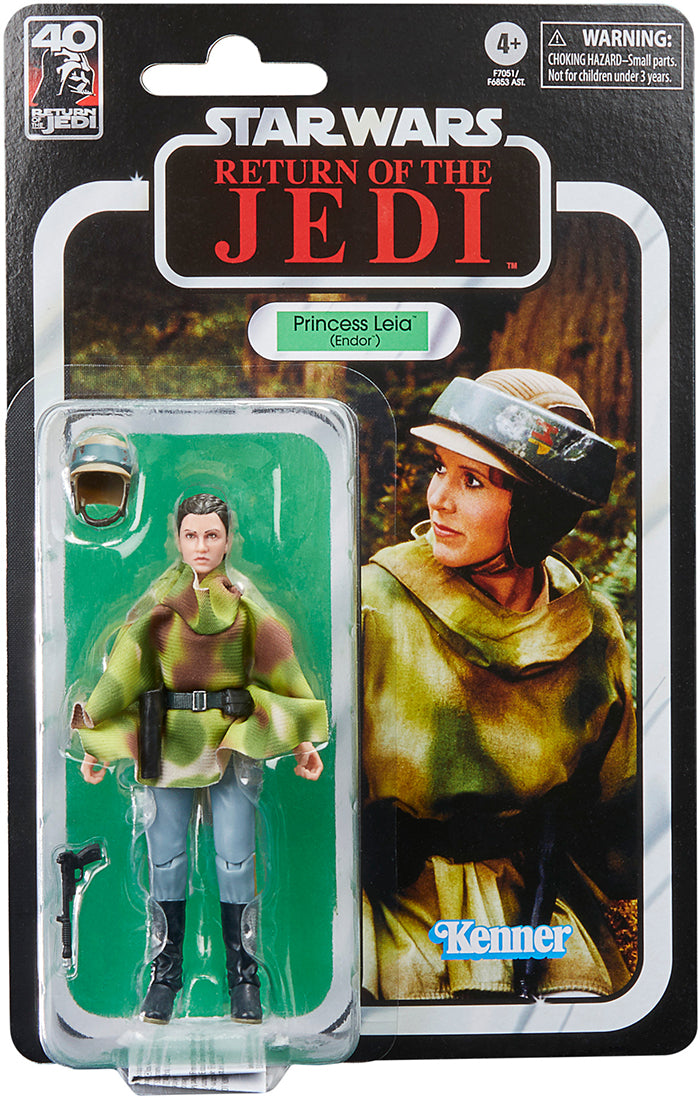 Star Wars 40th Anniversary 6 Inch Action Figure (2023 Wave 1) - Princess Leia (Endor)