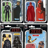 Star Wars 40th Anniversary 6 Inch Action Figure (2023 Wave 3) - Set of 4 (R2D2 - Luke - Vader - Royal Guard)