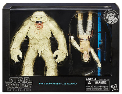 Star Wars 6 Inch Action Figure Black Deluxe Series - Luke Skywalker with Wampa