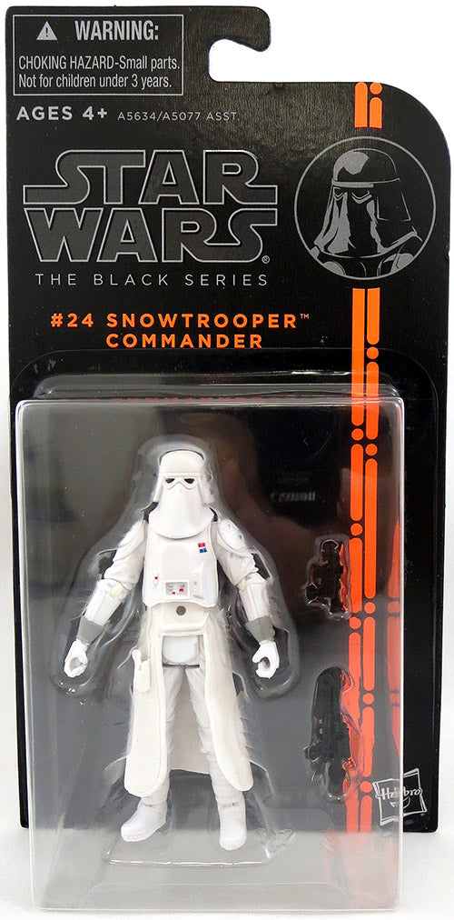 Star Wars 3.75 Inch Action Figure Black Series 4 - Snowtrooper Commander #24 (Clamshell Taped Back On Card)
