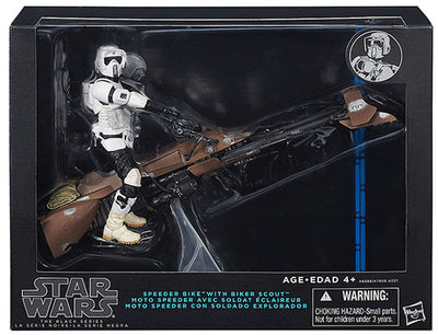 Star Wars Deluxe 6 Inch Vehicle Figure Black Series 1 - Speeder Bike