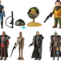 Star Wars Retro Collection 3.75 Inch Action Figure Mandalorian Wave  Set of 7