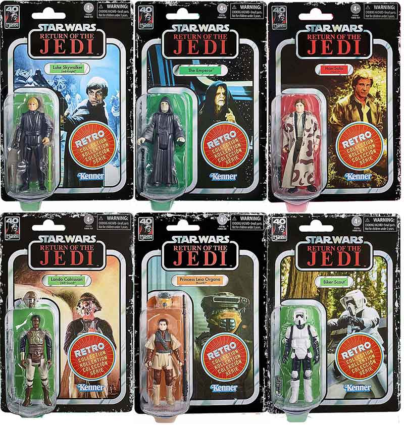 Star Wars Retro Collection 3.75 Inch Action Figure Wave 4 - Set of 6