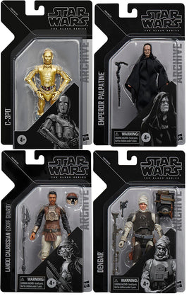 Star Wars The Black Series Archives 6" Figure Greatest Hits (2022 Wave 1) - Set of 4 (Lando - Dengar - Palpatine - C3PO