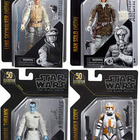 Star Wars The Black Series Archives 6 Inch Action Figure Greatest Hits (2021 Wave 1) - Set of 4 (Thrawn - Cody - +2)
