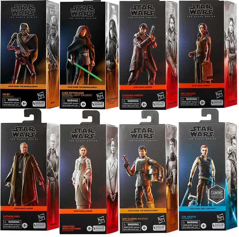 Star Wars The Black Series 6 Inch Action Figure Box Art (2022 Wave 4) - Set of 8