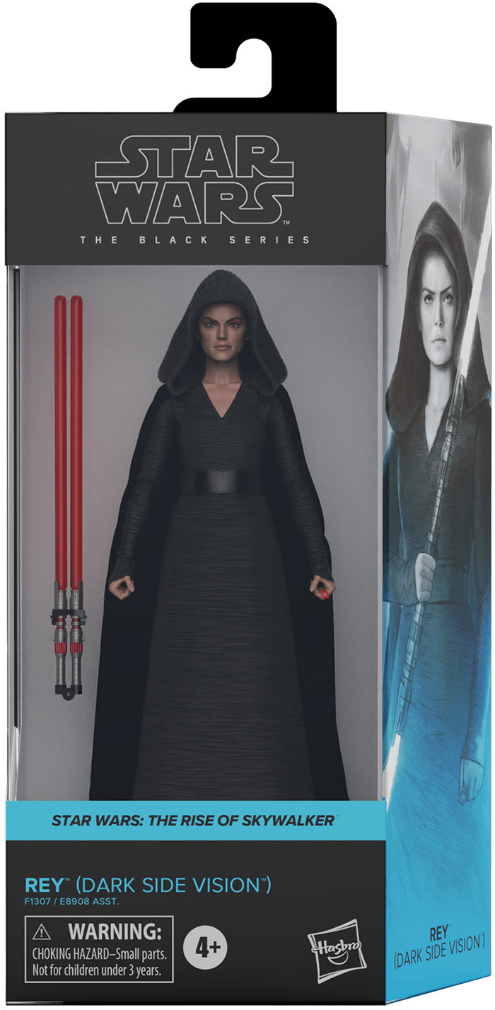 Star Wars The Black Series Box Art 6 Inch Action Figure Wave 3 - Rey Dark Side Vision