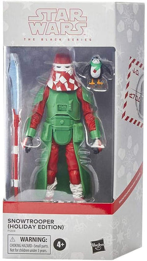 Star Wars The Black Series Holiday Edition 6 Inch Action Figure Box Art Exclusive - Snowtrooper (Green)