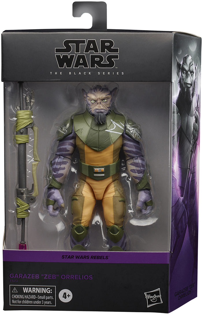 Star Wars The Black Series 6 Inch Action Figure Rebels Box Art Deluxe - Garazeb Zeb Orrelios