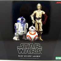 Star Wars The Force Awakens 1/10 Scale Statue Figure ArtFX+ - C-3PO & R2-D2 With BB-8