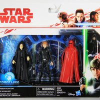 Star Wars The Force Awakens 3.75 Inch Action Figure Force Link - Emperor Palpatine - Luke Skywalker - Royal Guard