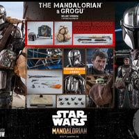 Star Wars The Mandalorian 12 Inch Figure 1/6 Scale Deluxe - The Mandalorian and Grogu (Deluxe Version) Hot Toys 908289