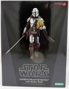 Star Wars The Mandalorian 7 Inch Statue Figure ArtFX - Mandalorian & Grogu with Beskar Staff