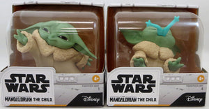 Star Wars The Mandalorian 2.2 Inch Action Figure Baby Bounties 2-Pack Series - The Child (Baby Yoda) Frog & Force